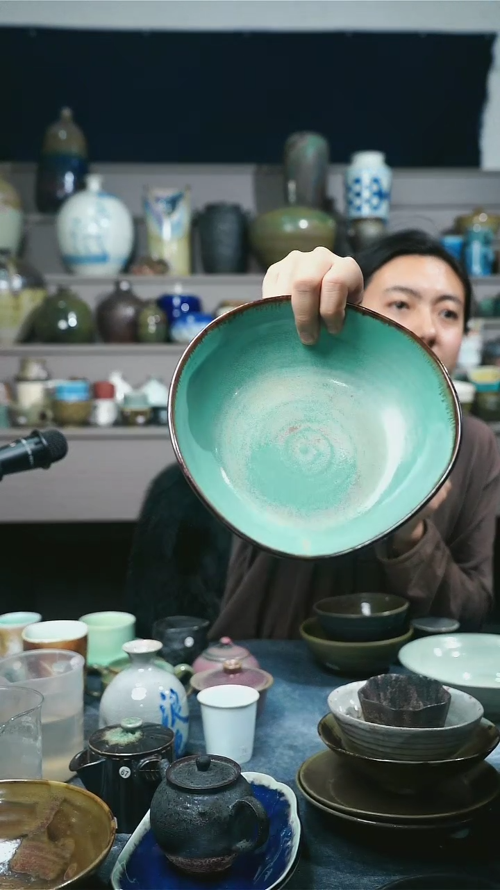 【闪购商品】碗浪鬼家釉绘柴烧