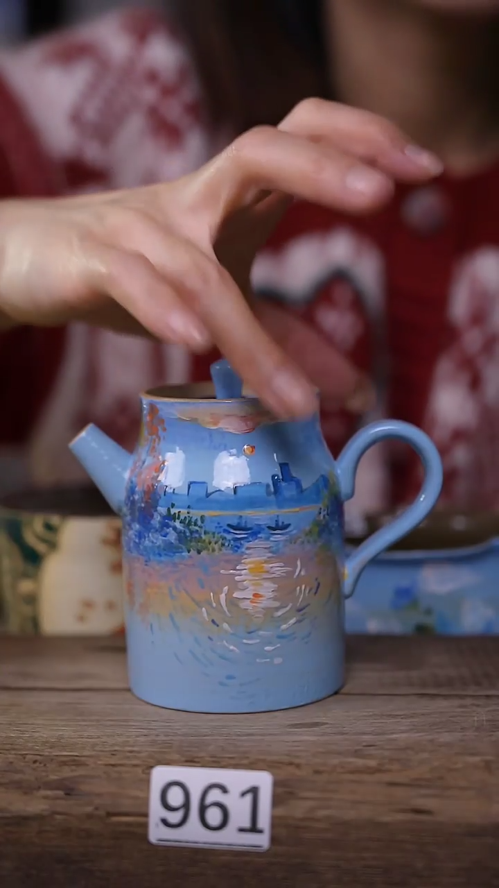 【闪购商品】瓷片油画风·彩绘·设计师石一款