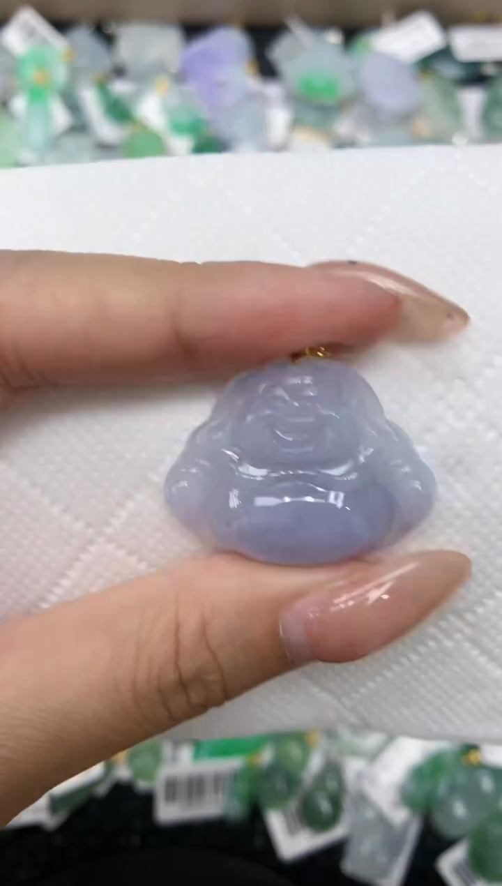 颈饰18K金镶嵌翡翠111111111