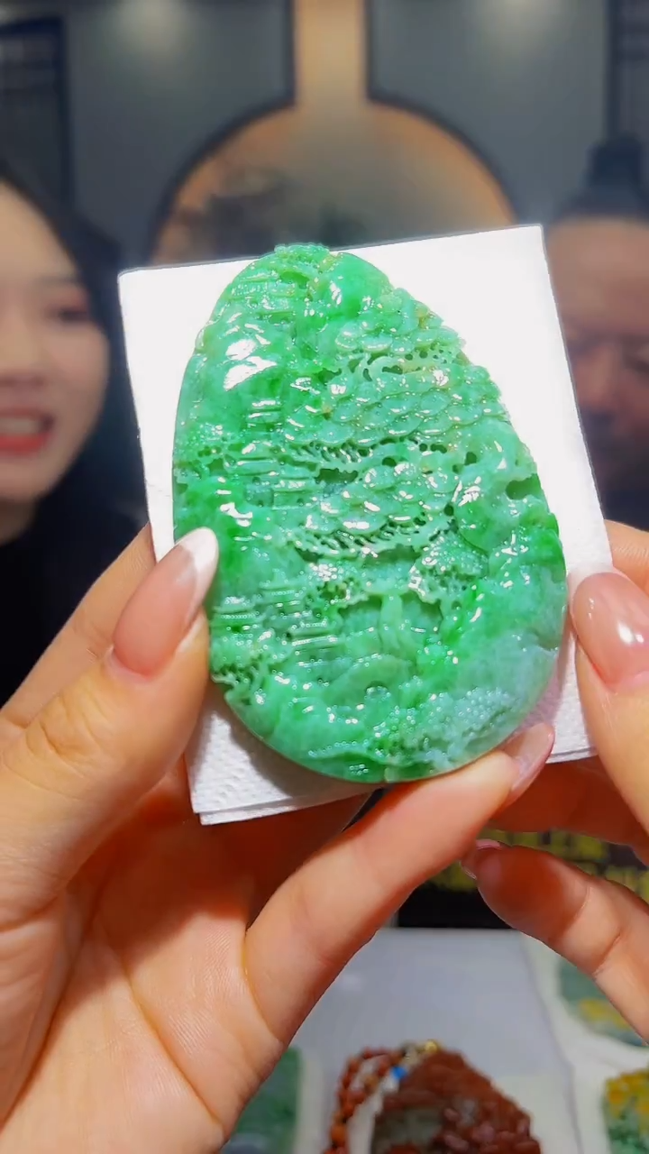 未镶嵌定制翡翠56/1208/Y/山水