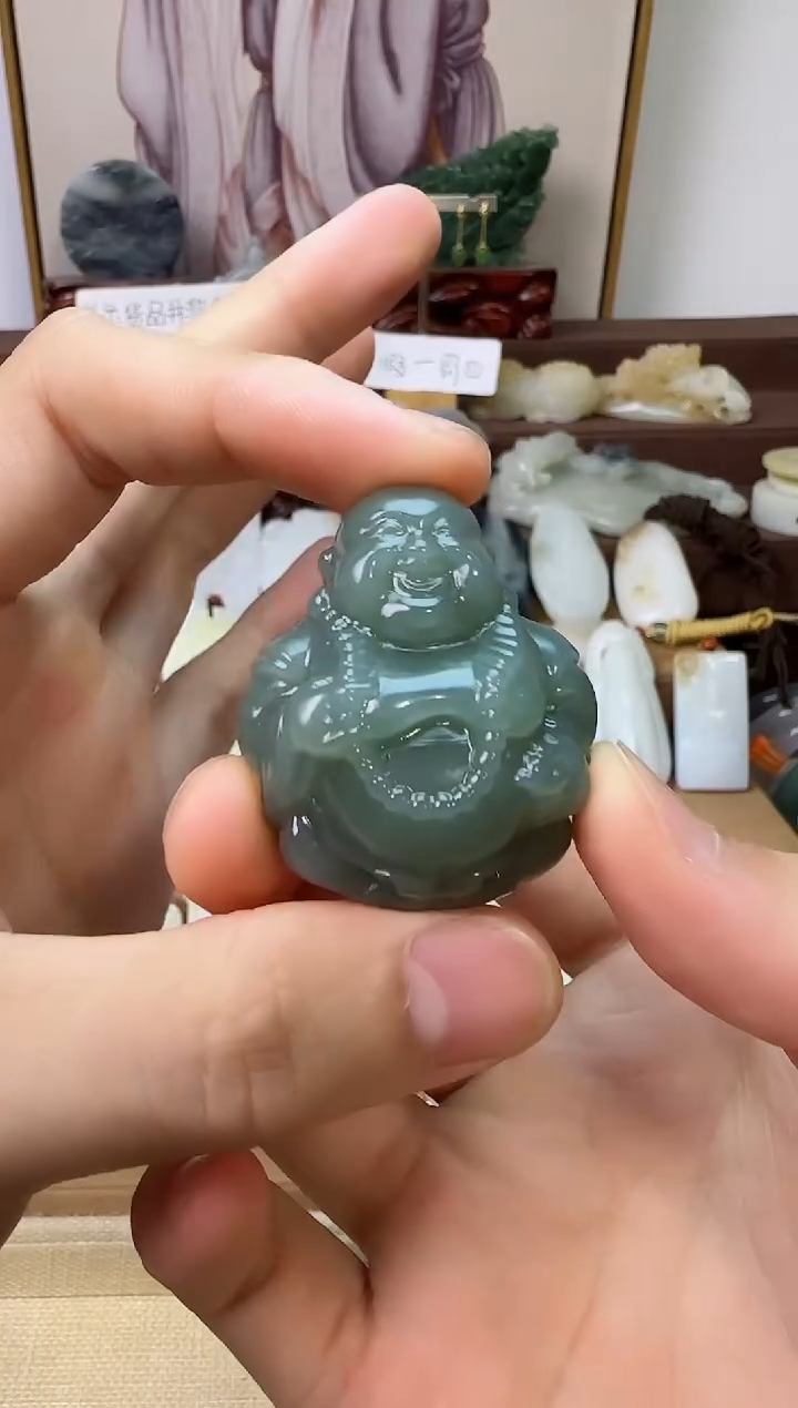和田玉未镶嵌颈饰明****d吊坠