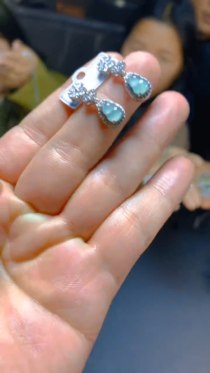 【闪购商品】翡翠耳饰未镶嵌0917514456多样性发一