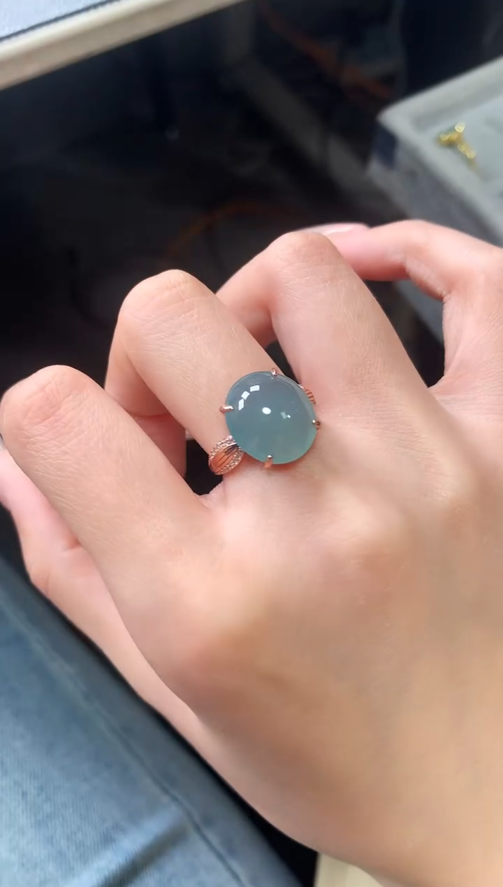 【闪购商品】翡翠戒指未镶嵌3454364365436