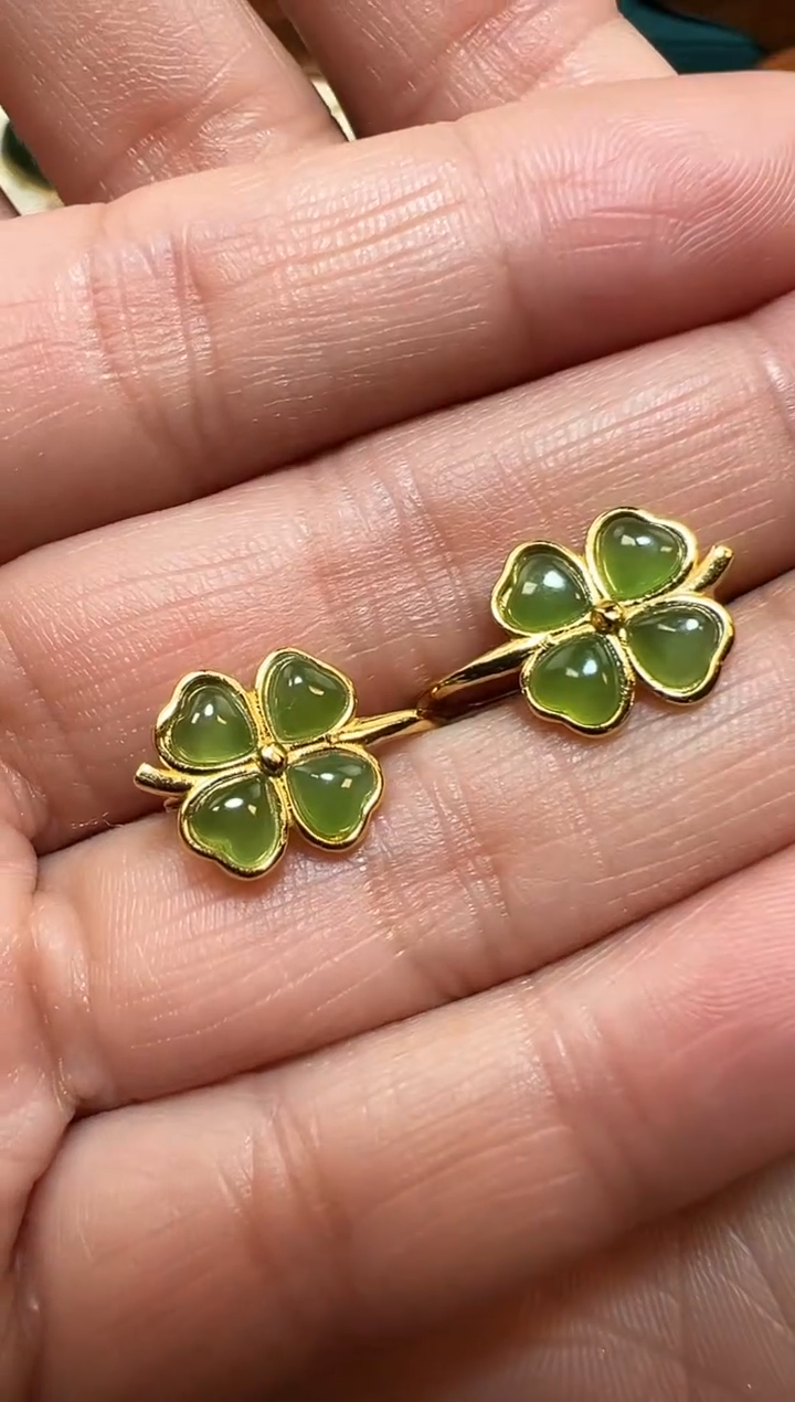 【闪购商品】和田玉耳坠银S925镶嵌耳坠多样性发货拍一发一