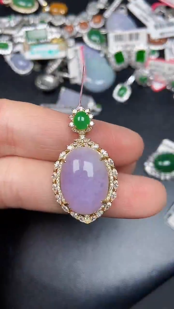 银S925镶嵌戒指翡翠3560