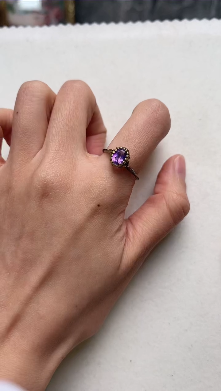 【闪购商品】水晶戒指银S925镶嵌aj4797