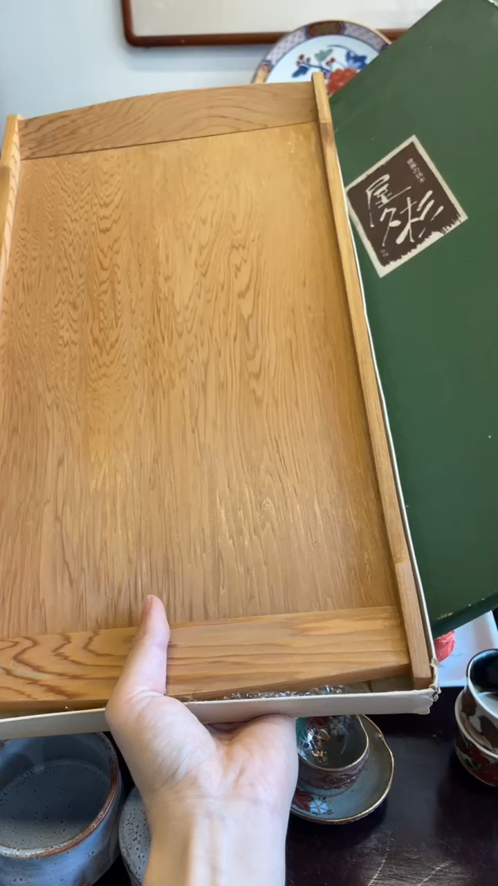 瓷片瓷片瓷片瓷片（屋久杉茶托）