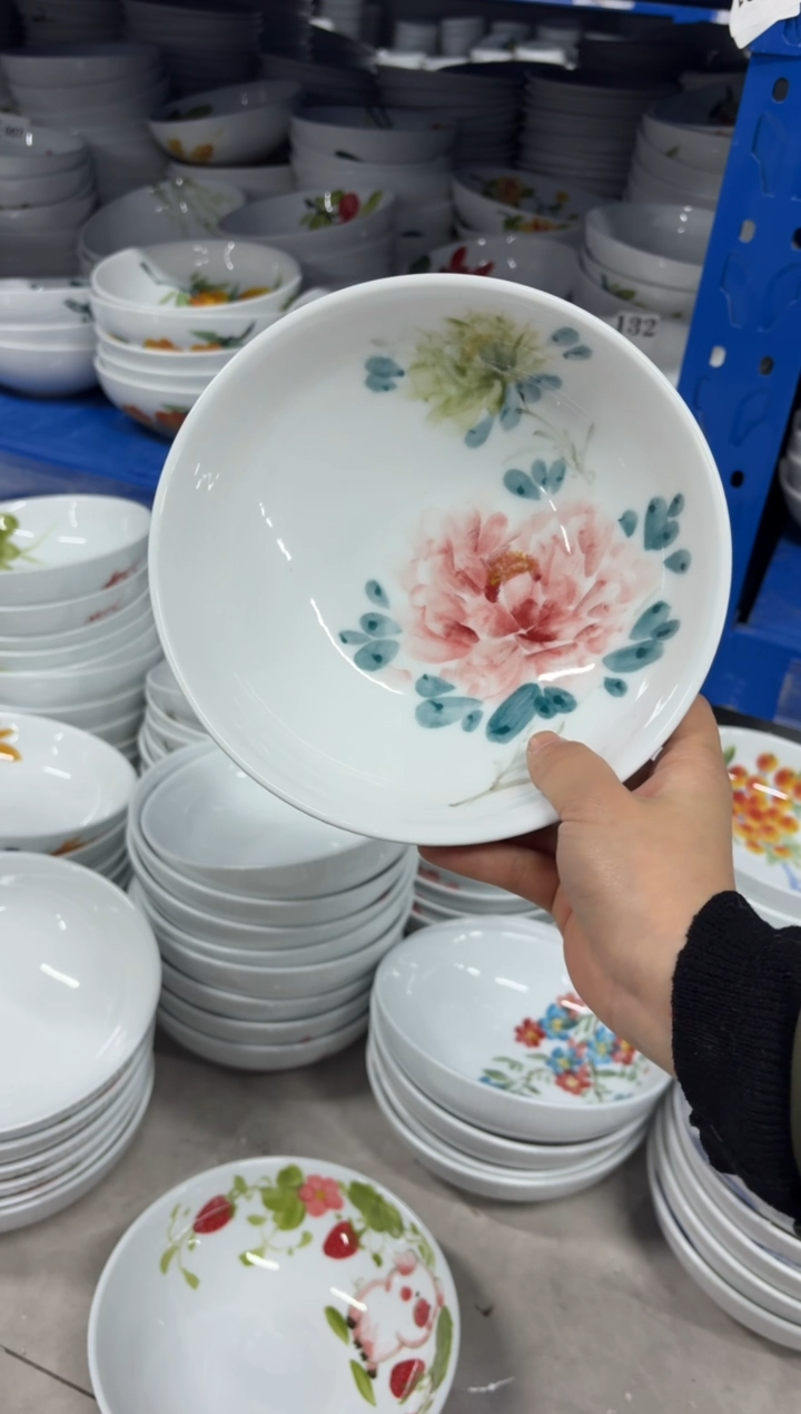 景德镇高温陶瓷食品级手绘釉中彩-大胖碗