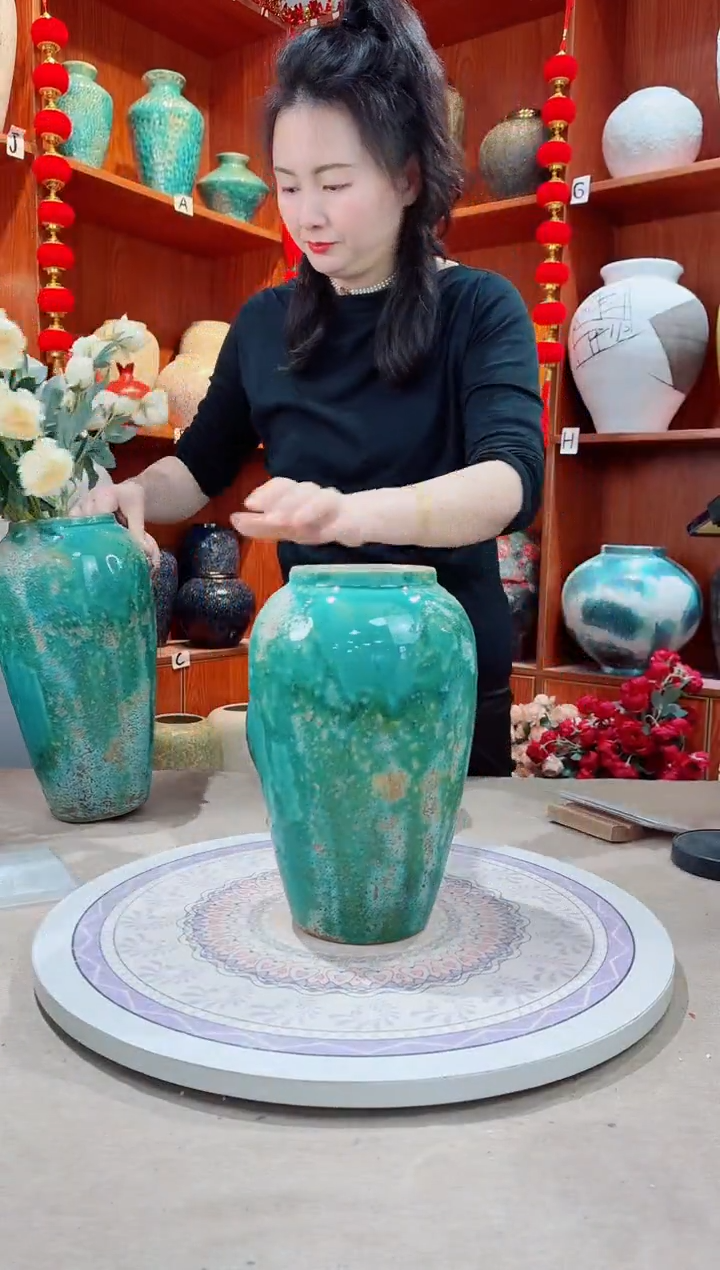 【闪购商品】瓶陶瓷花瓶 无花 草原映像中号