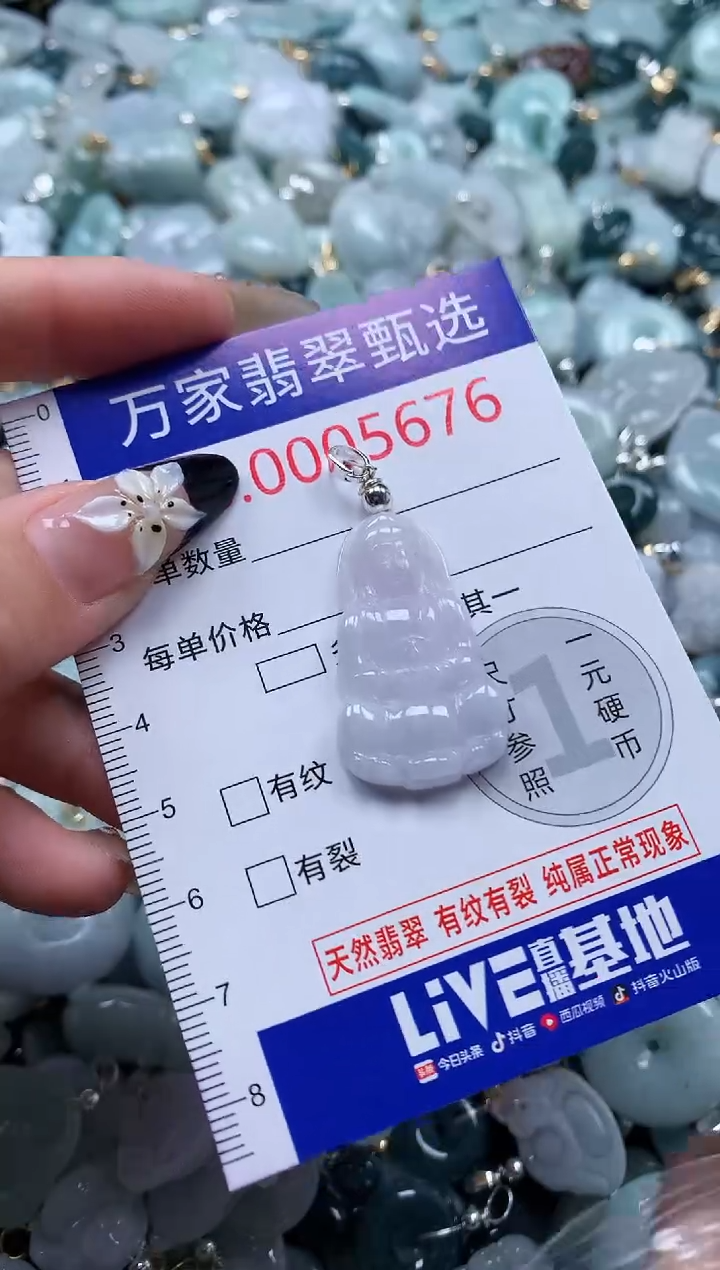 翡翠未镶嵌颈饰5676