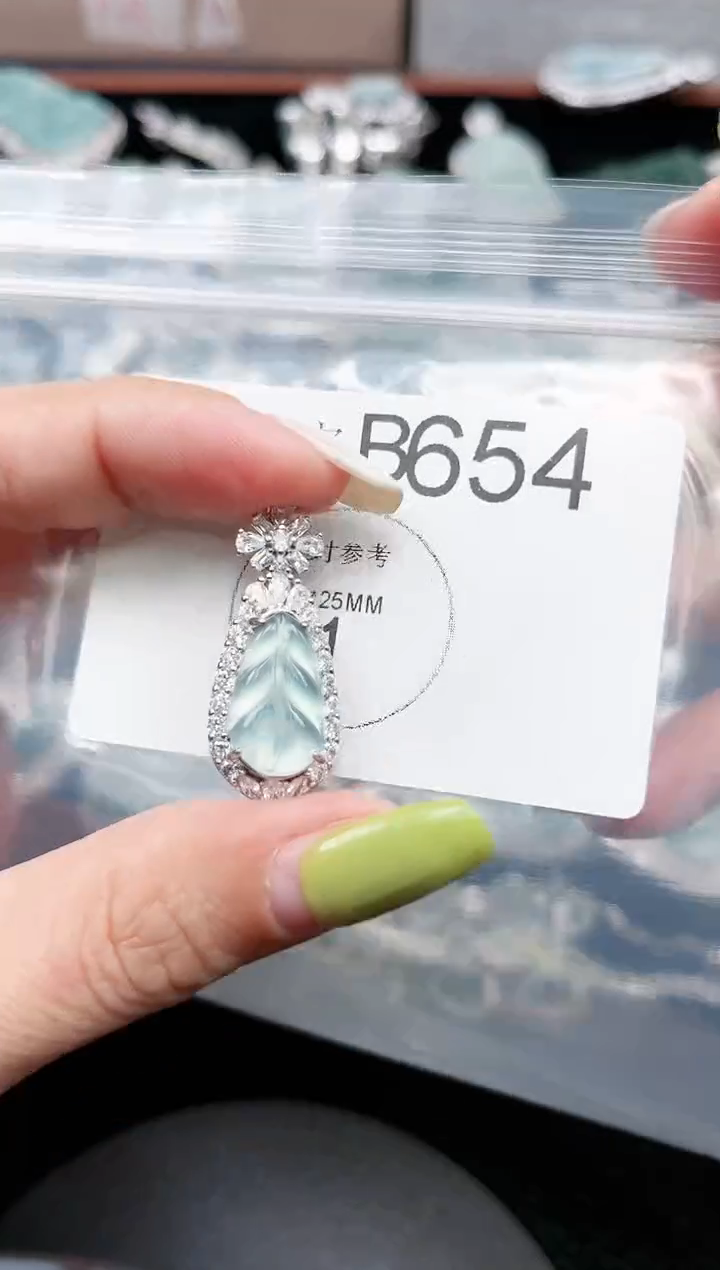 【闪购商品】翡翠颈饰未镶嵌654赠皮绳