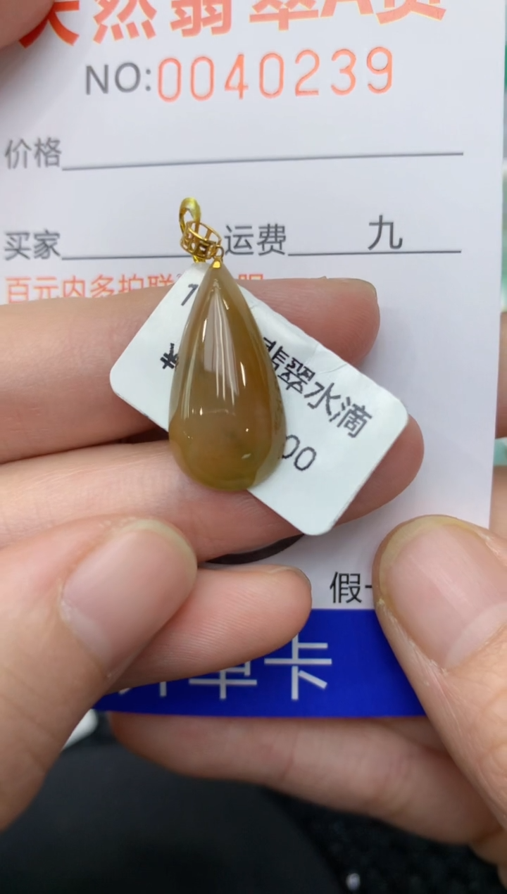 【闪购商品】翡翠颈饰18K金镶嵌11111111
