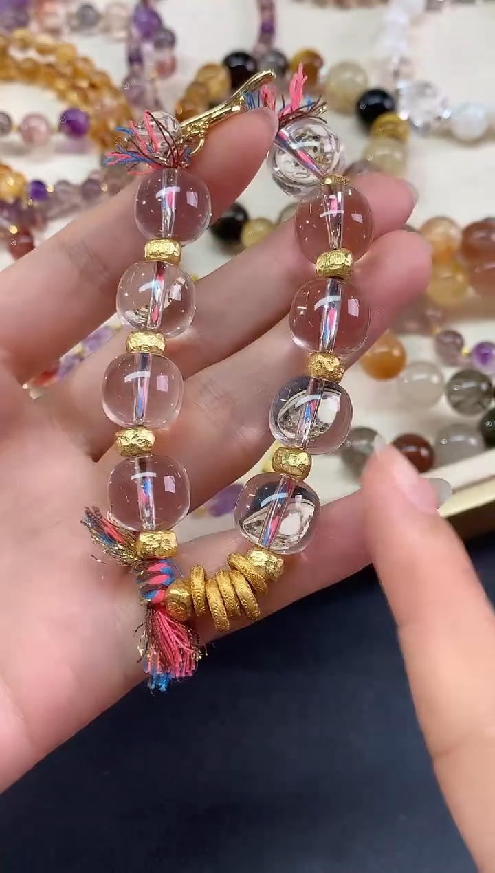 银S925镶嵌手串水晶手串|520多样性发其一