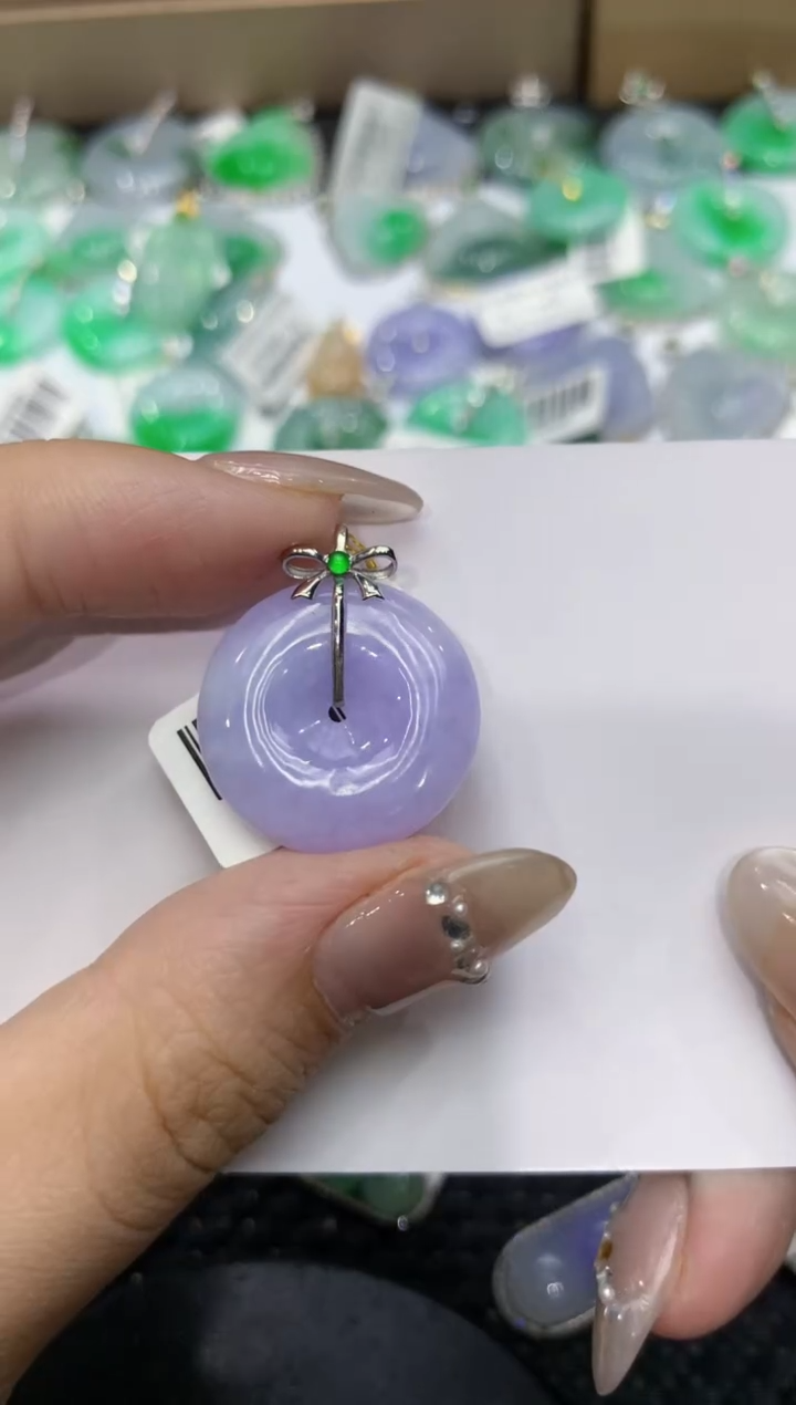 【闪购商品】翡翠颈饰18K金镶嵌222222222