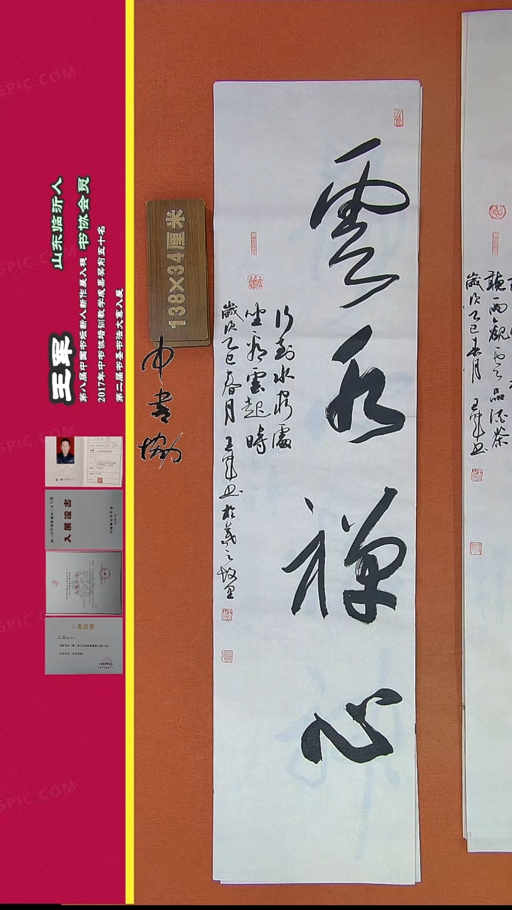 【闪购商品】书法535王军书法精品作品