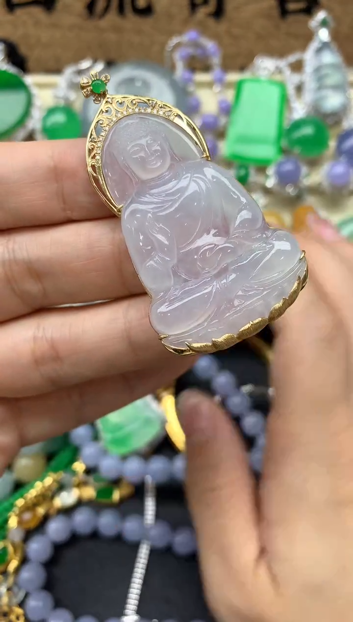 【闪购商品】翡翠颈饰18K金镶嵌433-中国好珍宝