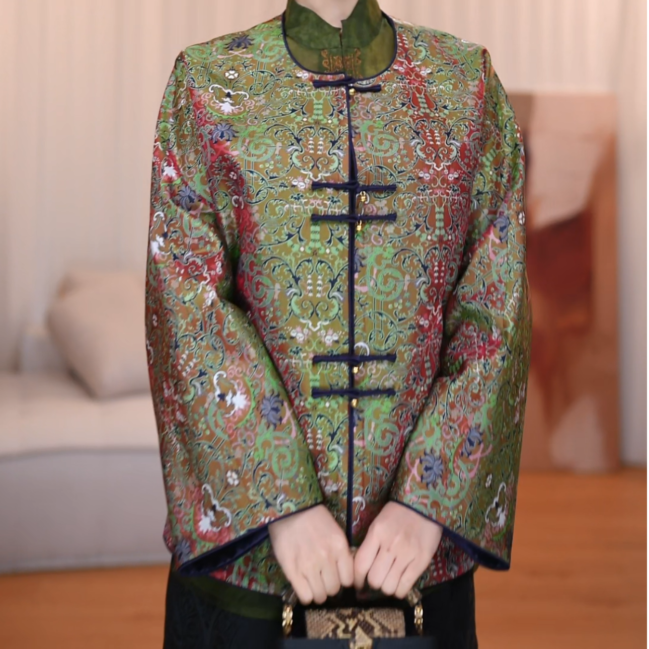 【榴黎】 新中式复古显瘦宽松休闲时尚百搭气质上衣外套