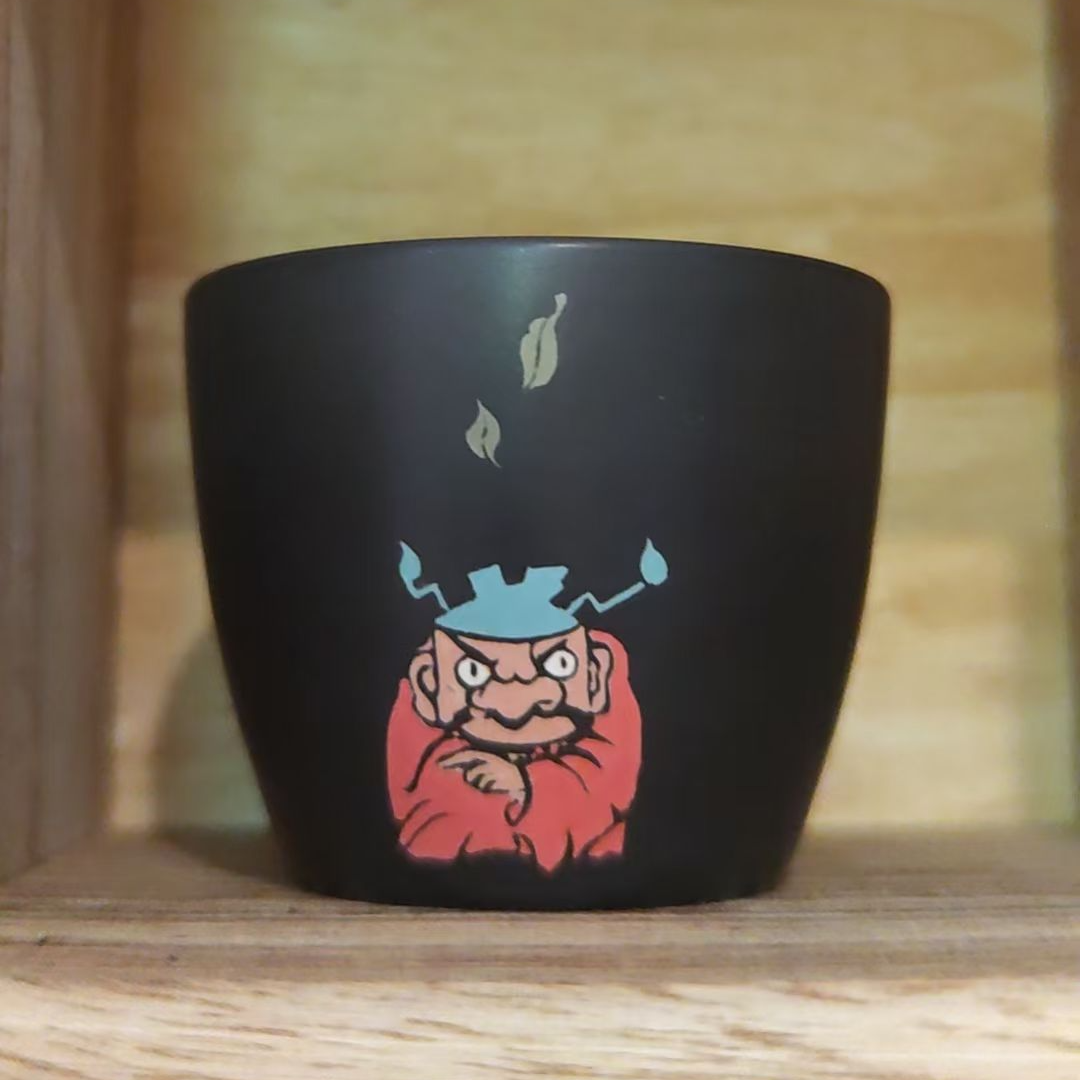 古鼎坭兴陶彩填手工主人杯