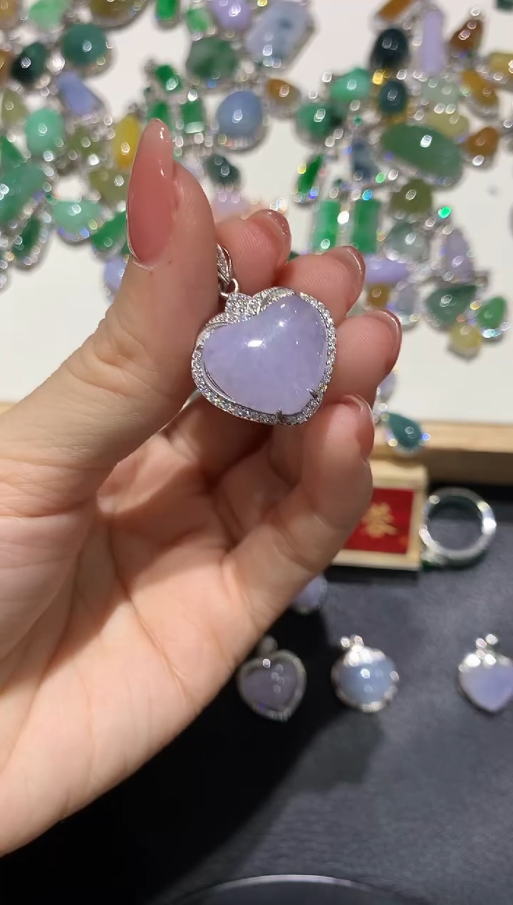 【闪购商品】翡翠吊坠(不含链)银S925镶嵌团购61