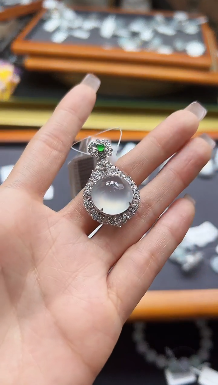 【闪购商品】翡翠颈饰18K金镶嵌DFZ0217-12