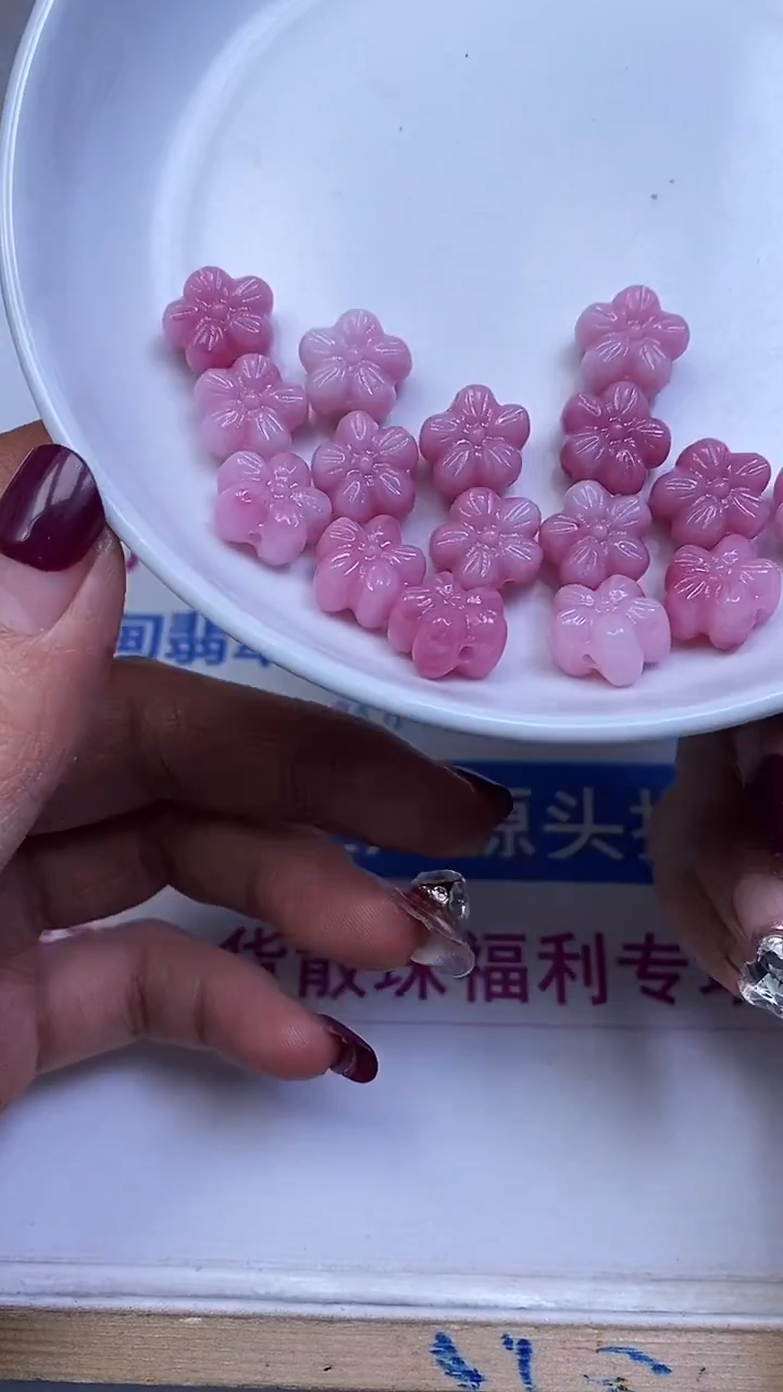 未镶嵌散珠拼合珍珠（马贝珠）A2069 紫女皇贝花花11*8mm5个4.9元