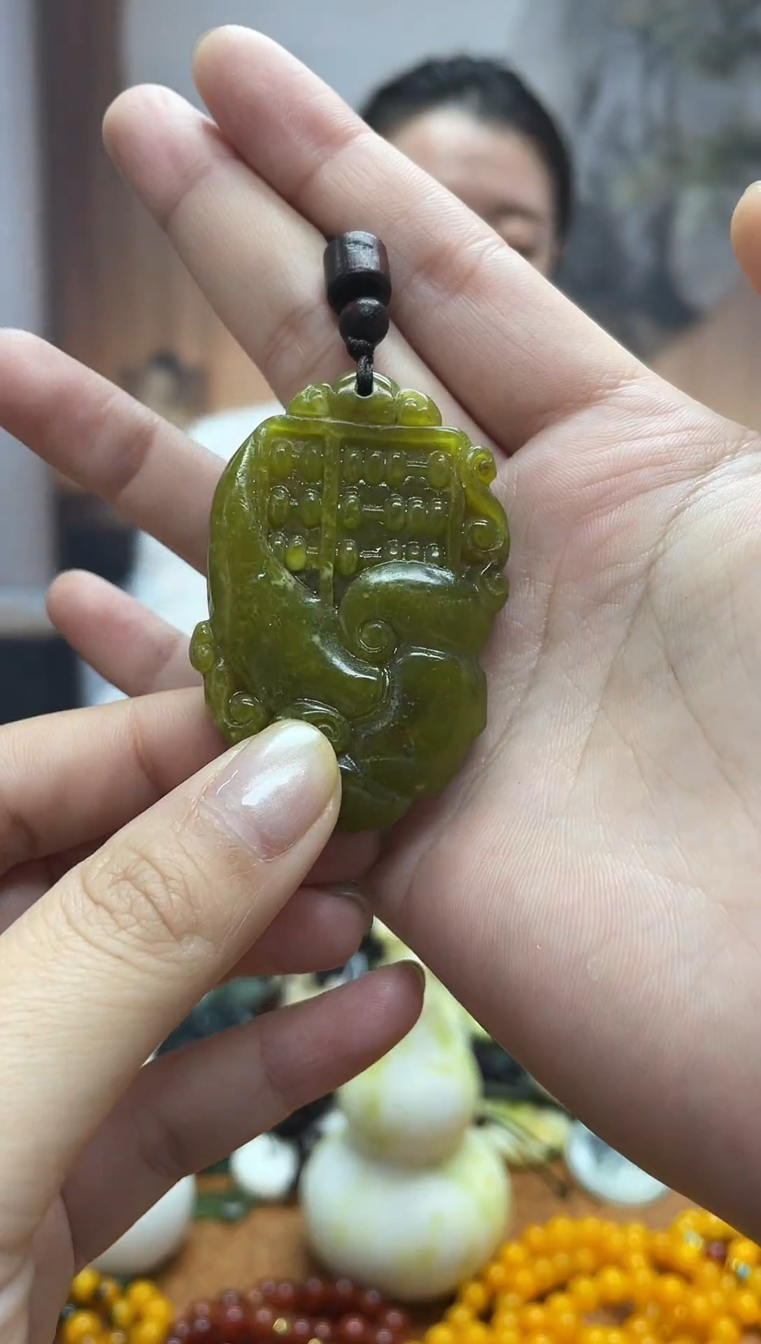 未镶嵌岫玉吊坠多样性发货拍一发一