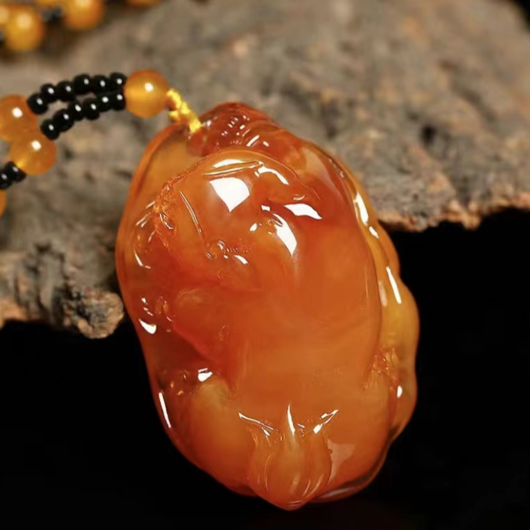 【香港ZHOUFU】时尚气质滴油貔貅颈饰男女款-无礼盒