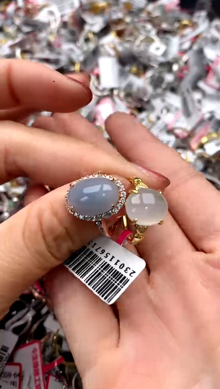 【闪购商品】翡翠戒指银S925镶嵌66666  2