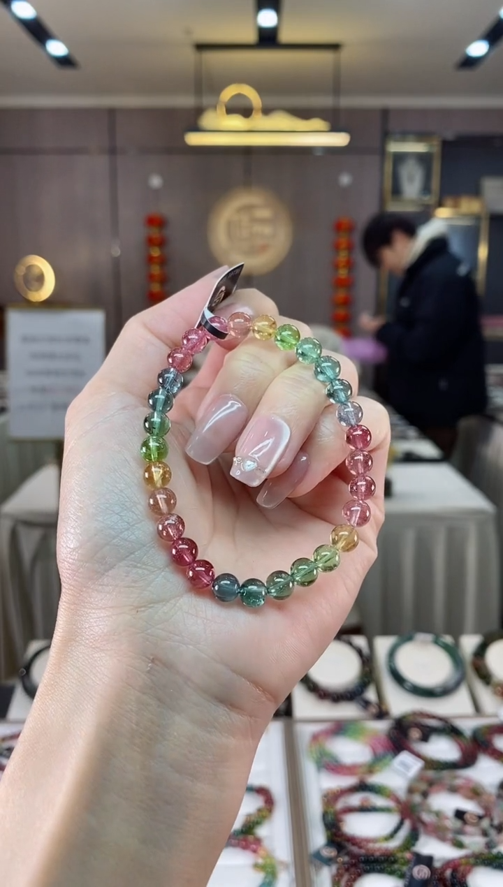 【闪购商品】碧玺单圈手串6mm+未镶嵌（多样性发一条）hon