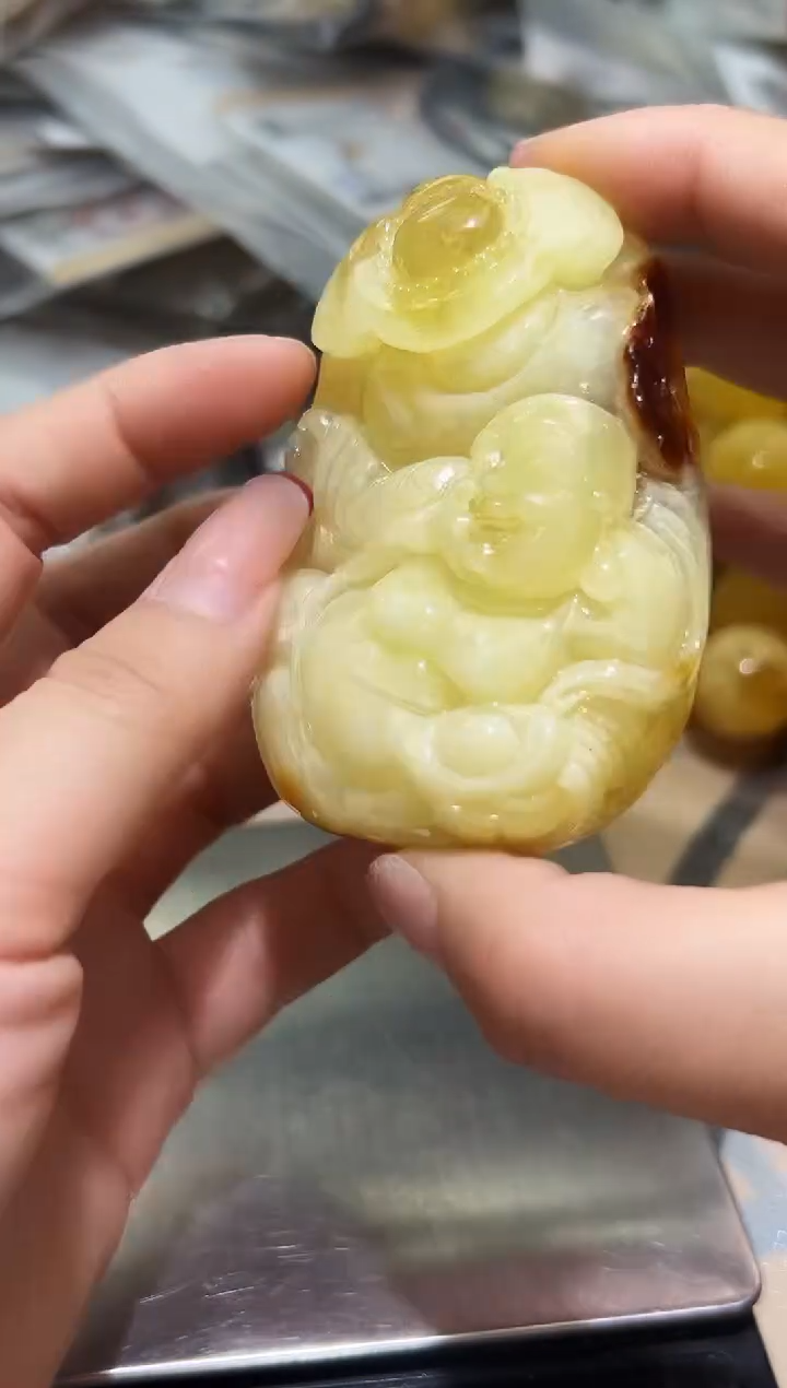 未镶嵌琥珀裸石蜜蜡吊坠