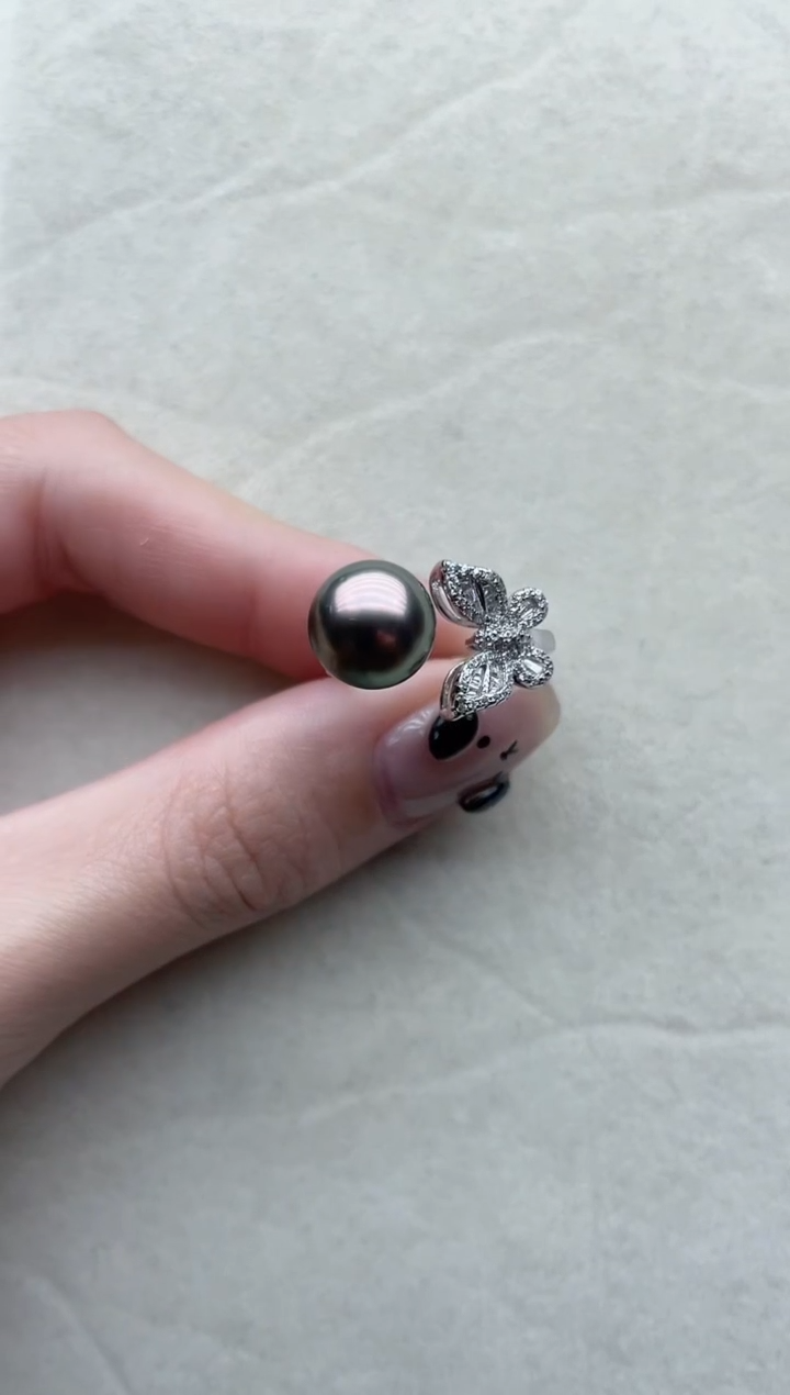 【闪购商品】海水珍珠戒指银S925镶嵌22