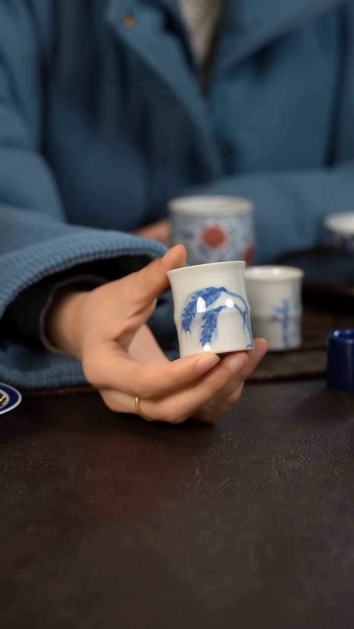 【闪购商品】杯聚澜堂五谷丰登小竹节杯