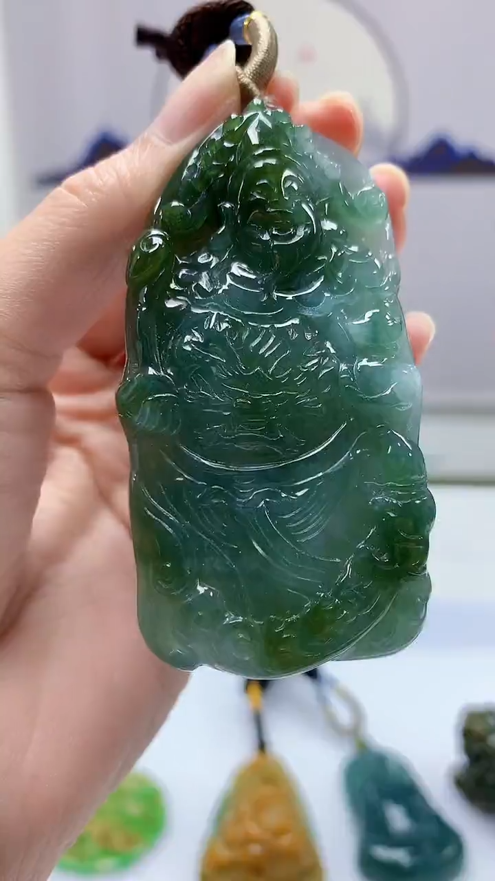 【闪购商品】定制翡翠未镶嵌4917zm-毛货挂件佛197