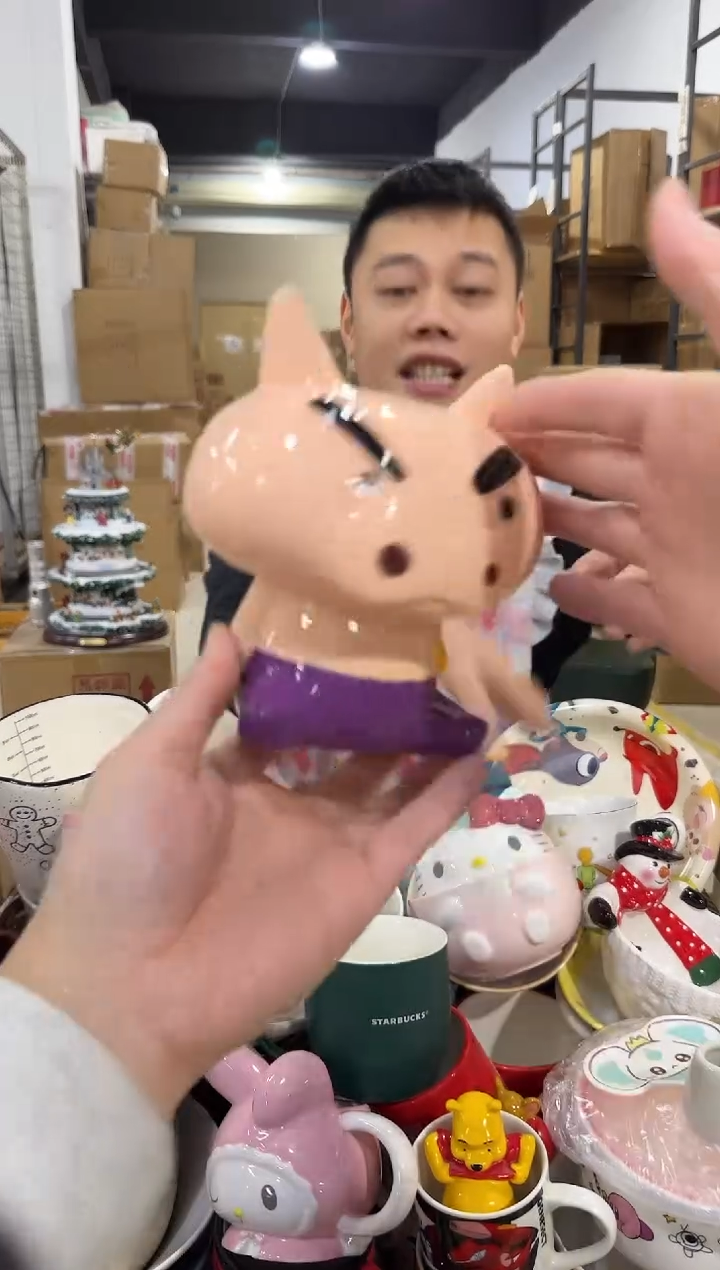 瓷片肥嘟嘟存钱罐 