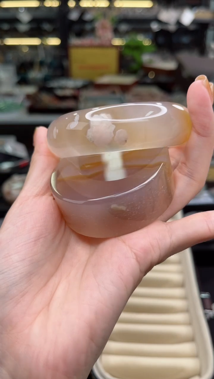 【闪购商品】石英质玉手镯未镶嵌60圈口（赠品镯心）3600267