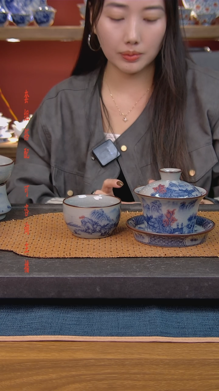 简装家用款2件套 老陶泥开片纹陶瓷茶具