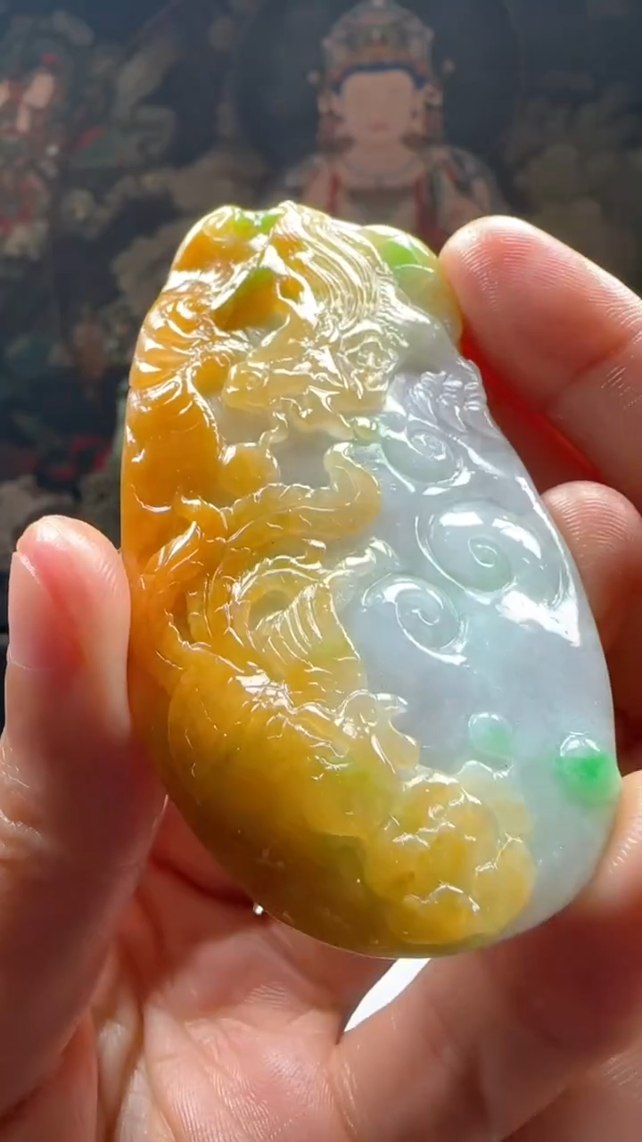 【闪购商品】定制翡翠未镶嵌L-@@QJXC113140