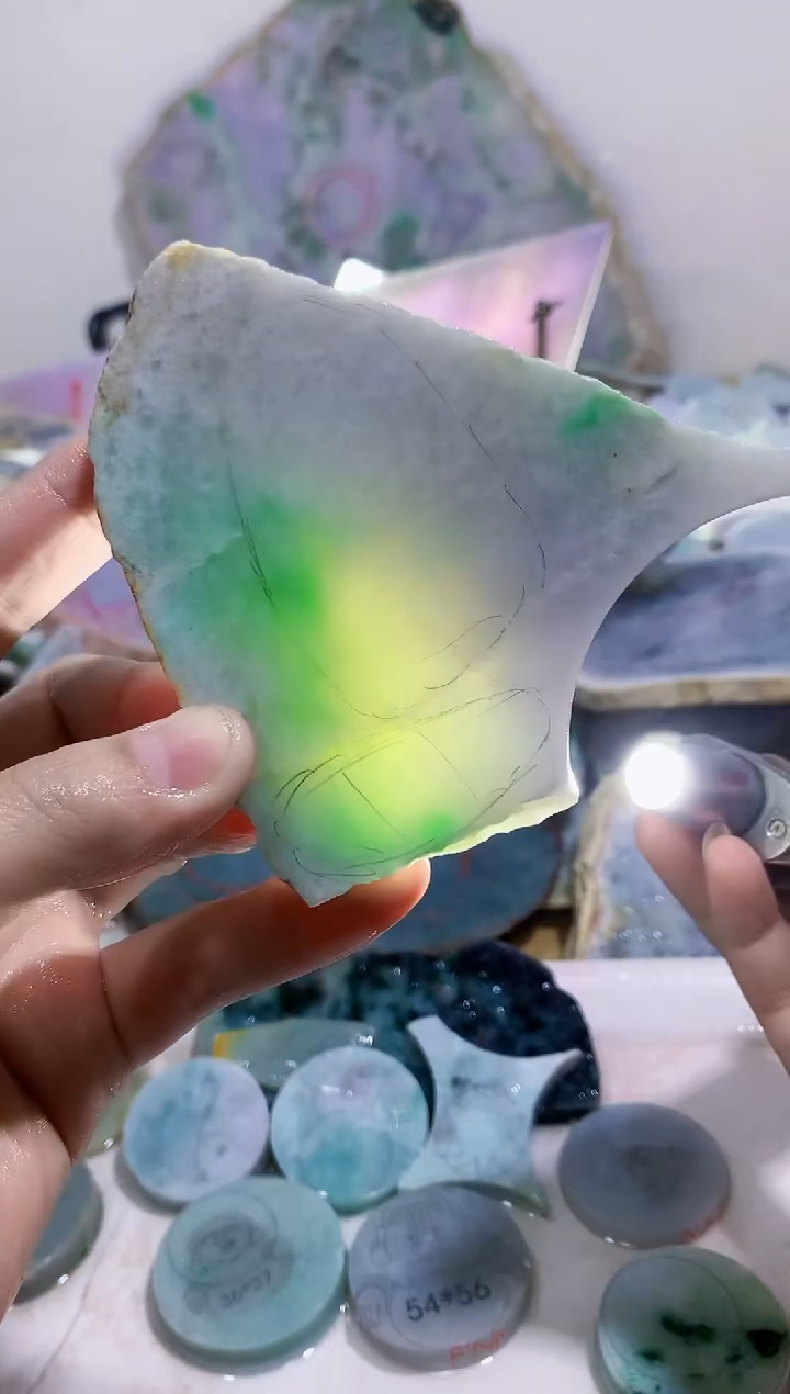 裸石翡翠0蒙0翡翠珠宝78