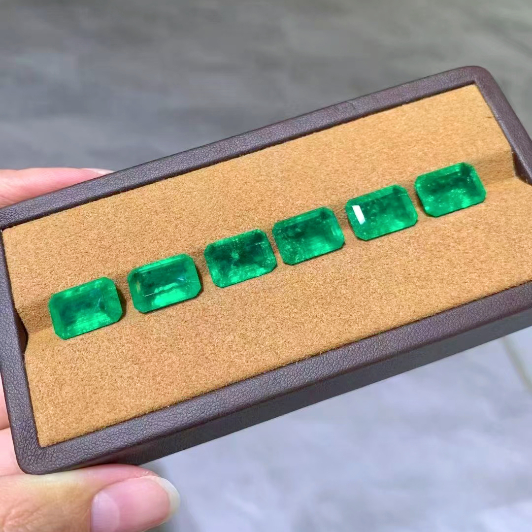 培育祖母绿单颗 收藏级精品单颗 送礼盒 50分1克拉2克拉