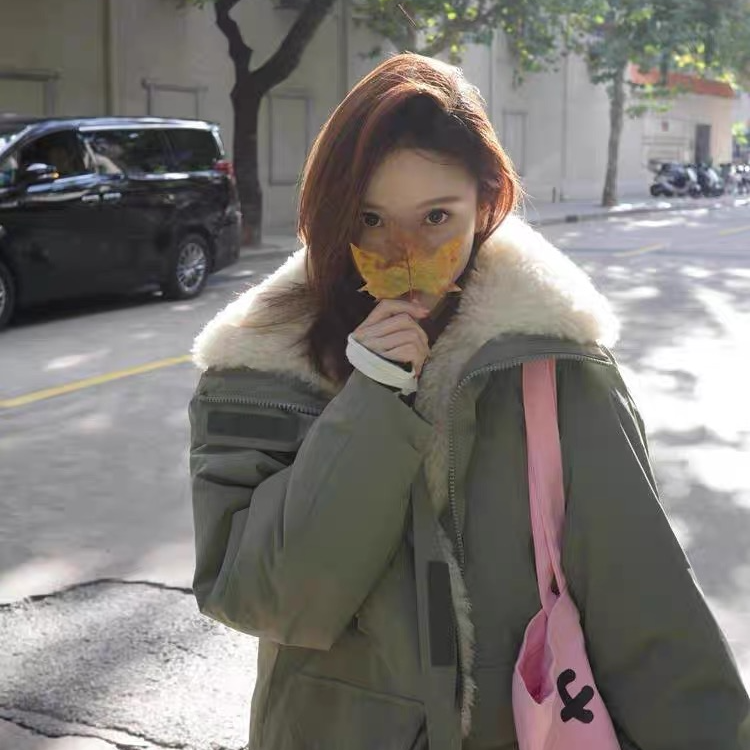 整款573-623插肩袖立领女直筒保暖长袖百搭纯色韩版潮流