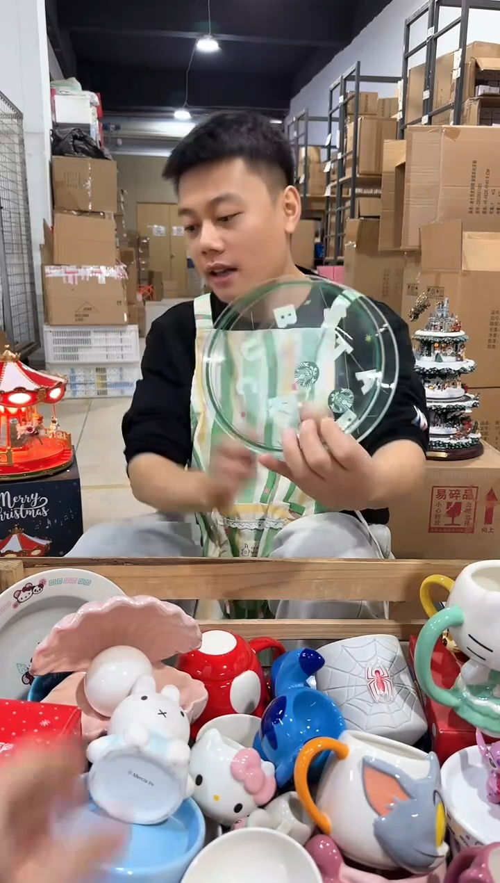 瓷片xbb玻璃碟子2件套