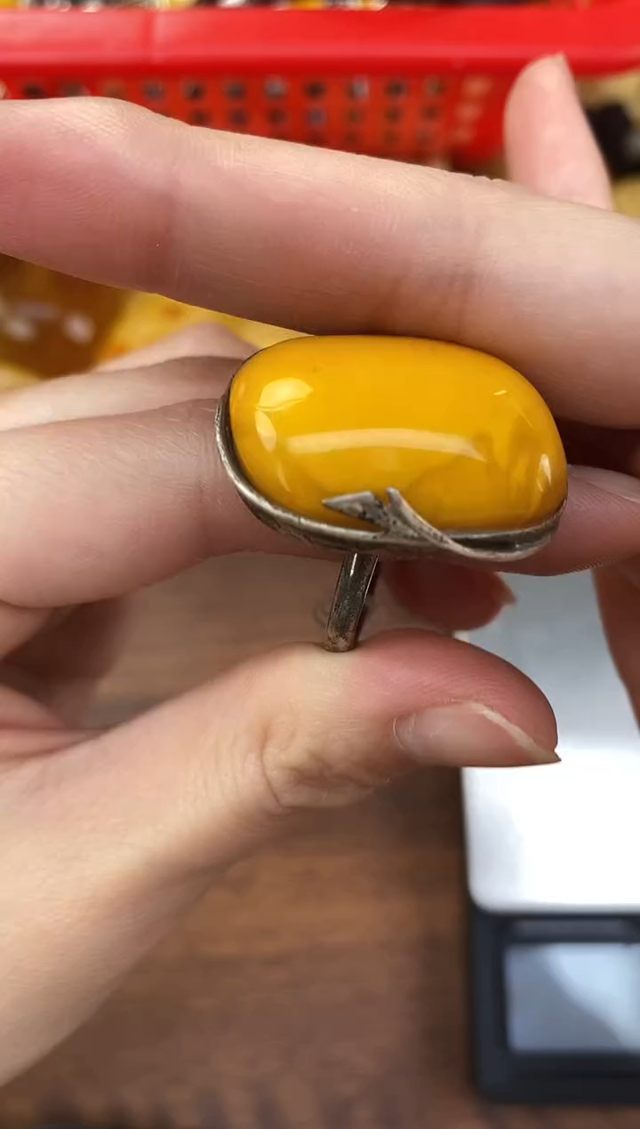 裸石琥珀未镶嵌天然琥珀蜜蜡