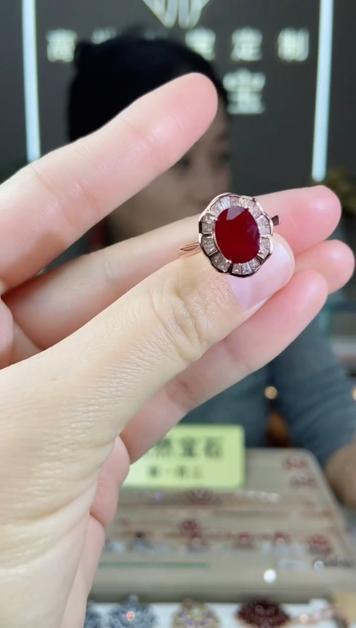 【闪购商品】红宝石手饰银S925镶嵌手饰