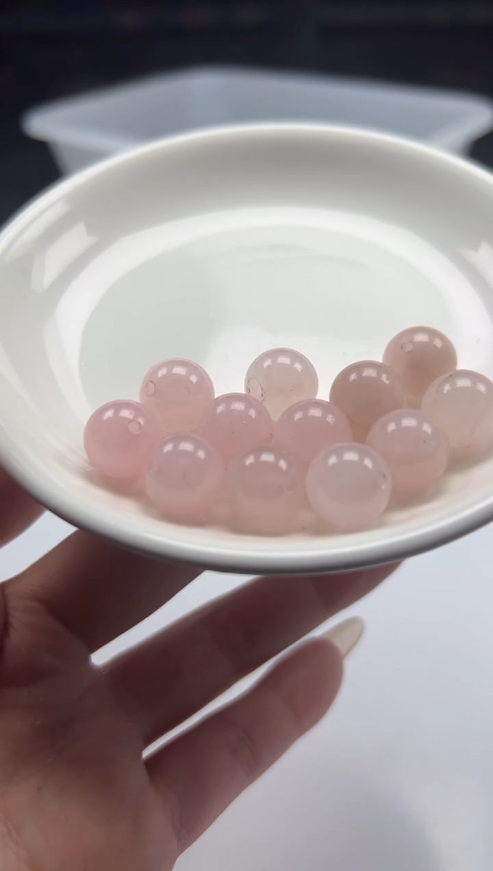 未镶嵌颈饰水晶w931粉水晶12mm*15