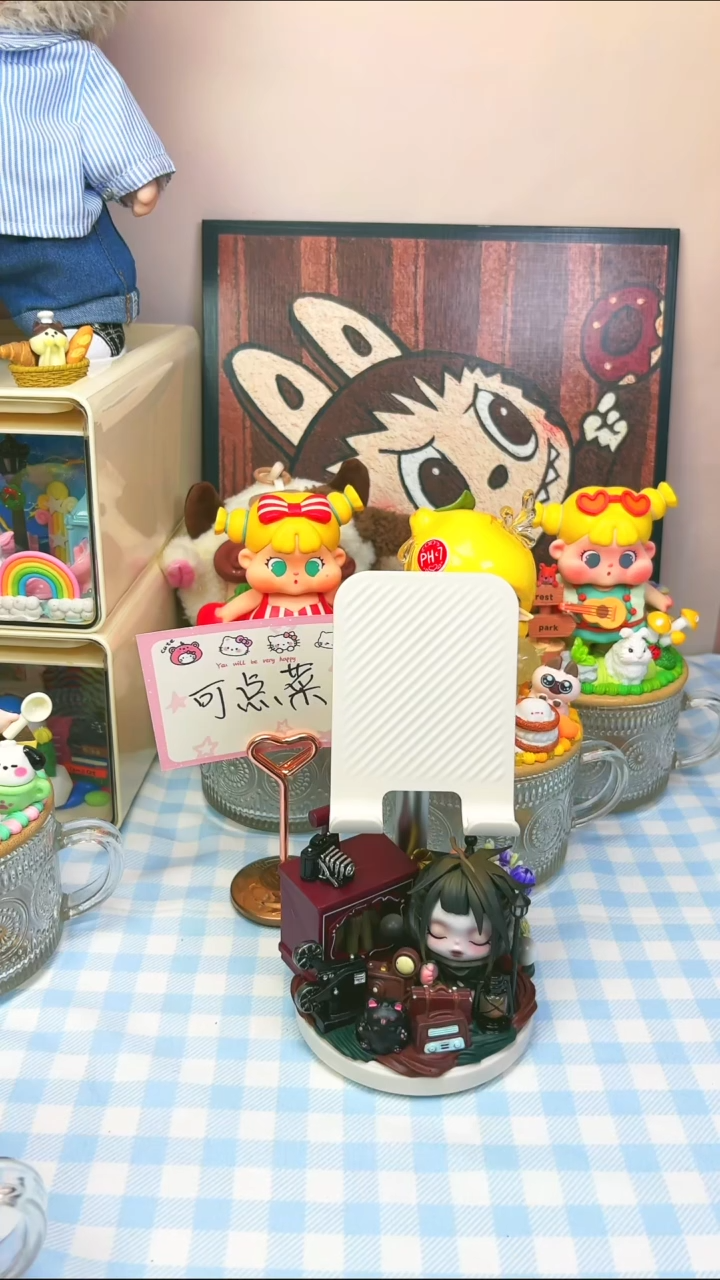 diy奶油胶小天手机支架SP