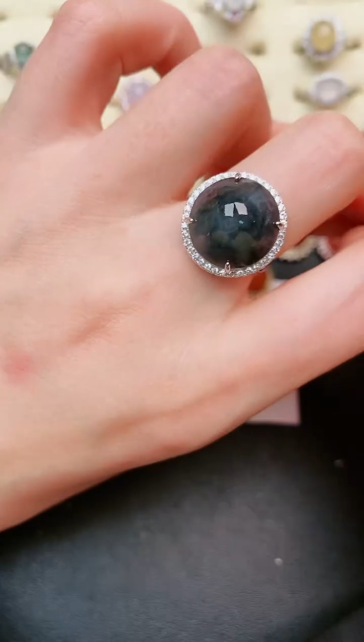 【闪购商品】翡翠戒指银S925镶嵌.....