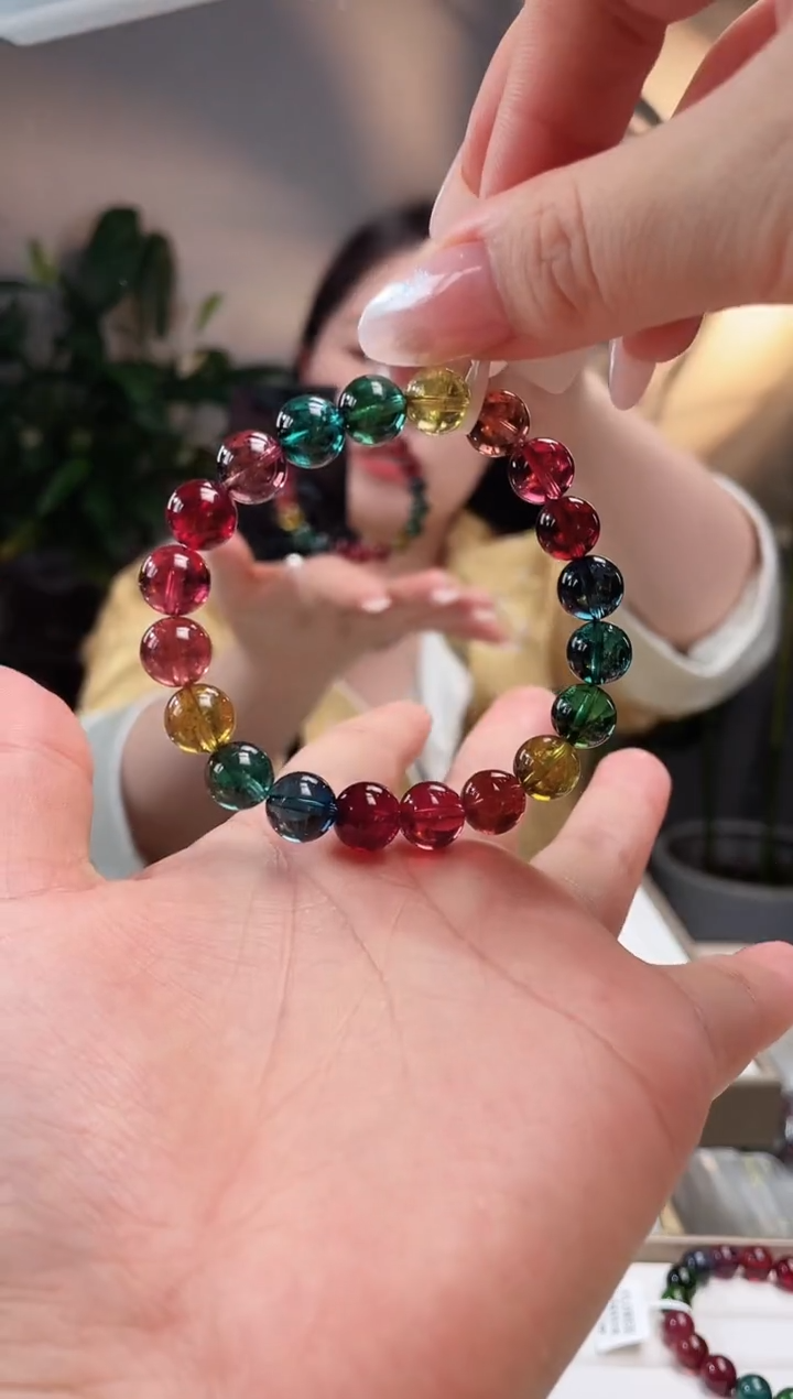 手链未镶嵌碧玺单圈手链9.5+