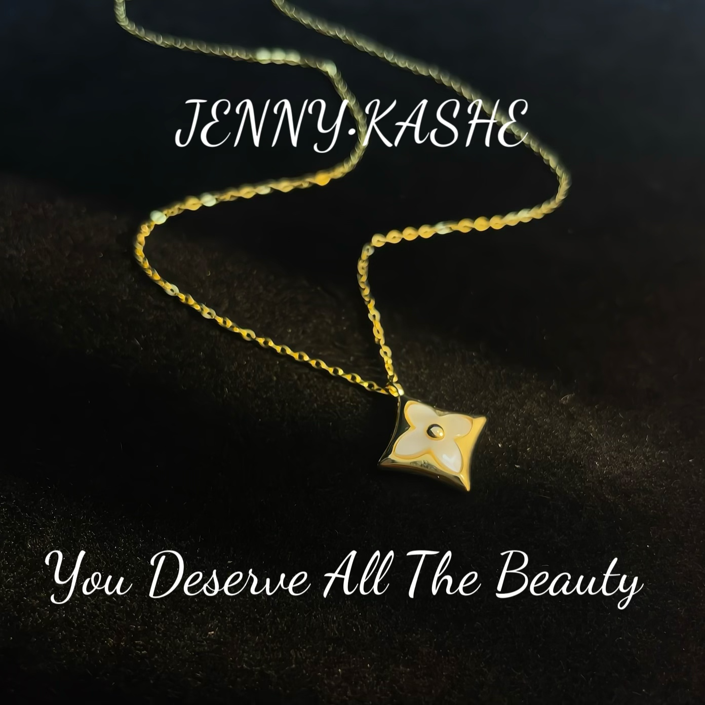 铜合金项链 镀k金 A0016 -【星芒闪耀】老花项链 时尚轻奢