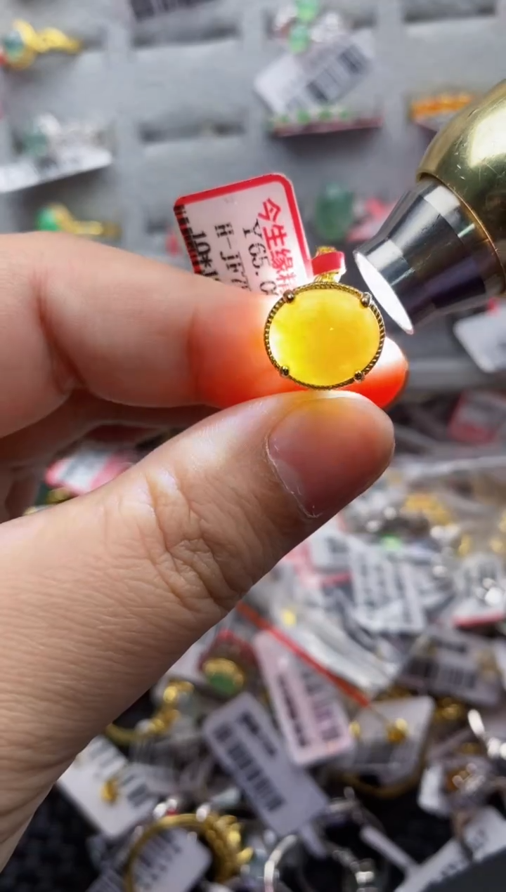 【闪购商品】翡翠戒指银S925镶嵌444444---8