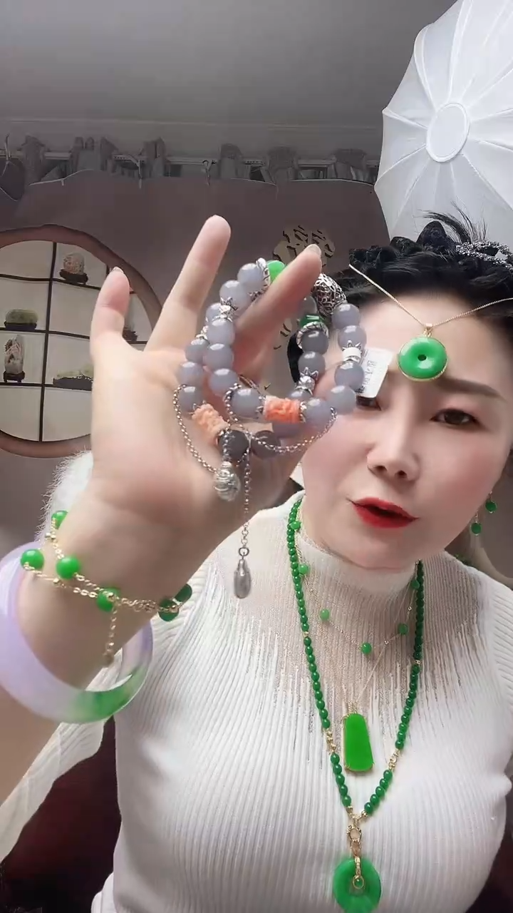 【闪购商品】和田玉（糖玉）手链银S925镶嵌Q8号